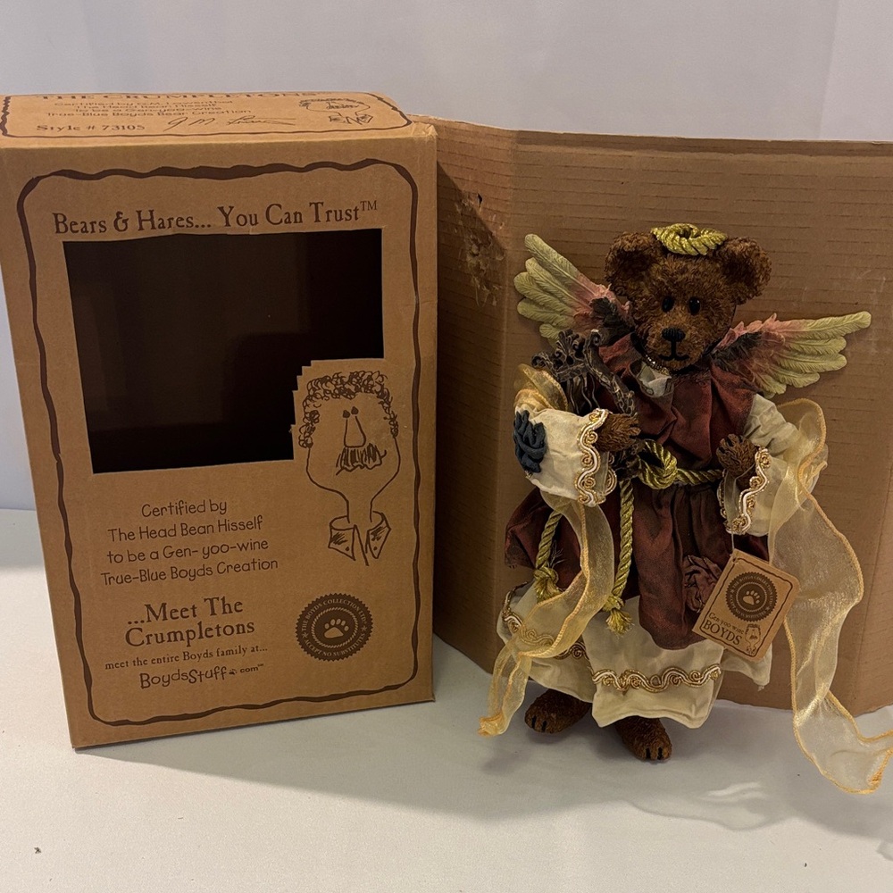 Boyds Bears Angelic Bear Figurine - Brown and Cream